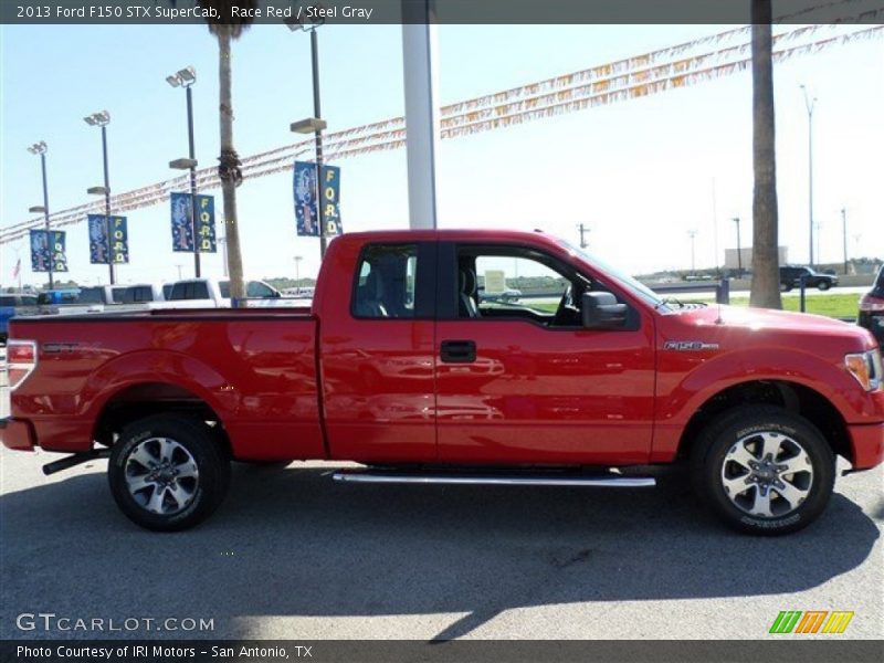 Race Red / Steel Gray 2013 Ford F150 STX SuperCab