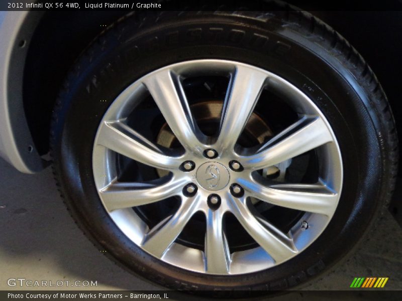 Liquid Platinum / Graphite 2012 Infiniti QX 56 4WD
