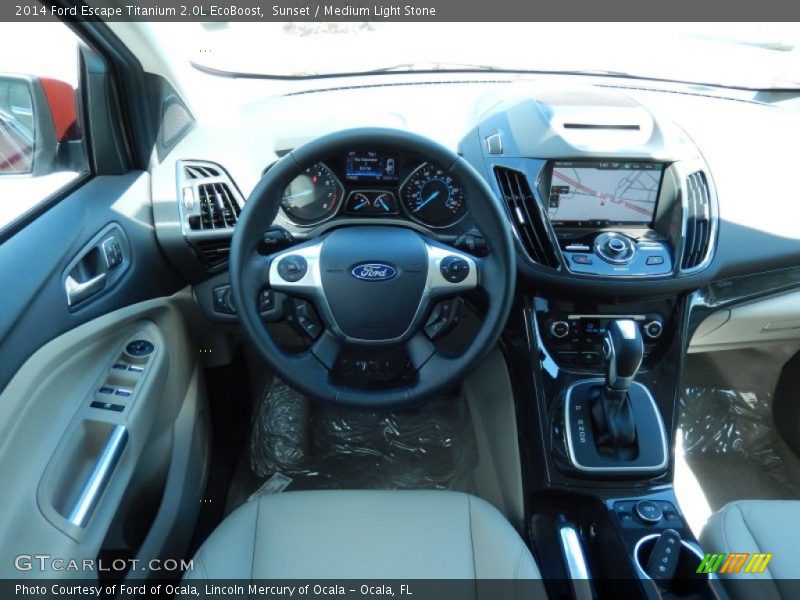 Sunset / Medium Light Stone 2014 Ford Escape Titanium 2.0L EcoBoost