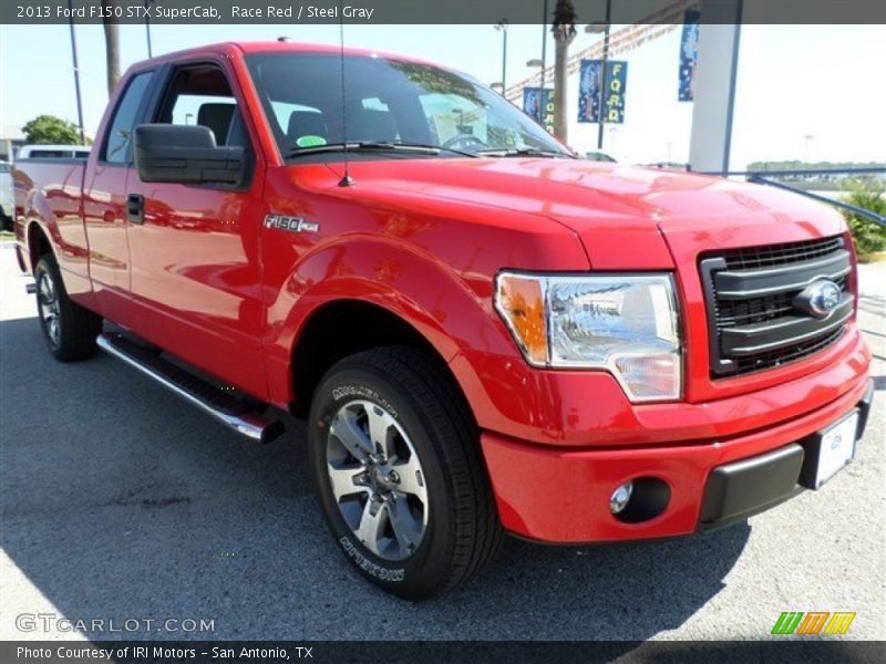 Race Red / Steel Gray 2013 Ford F150 STX SuperCab