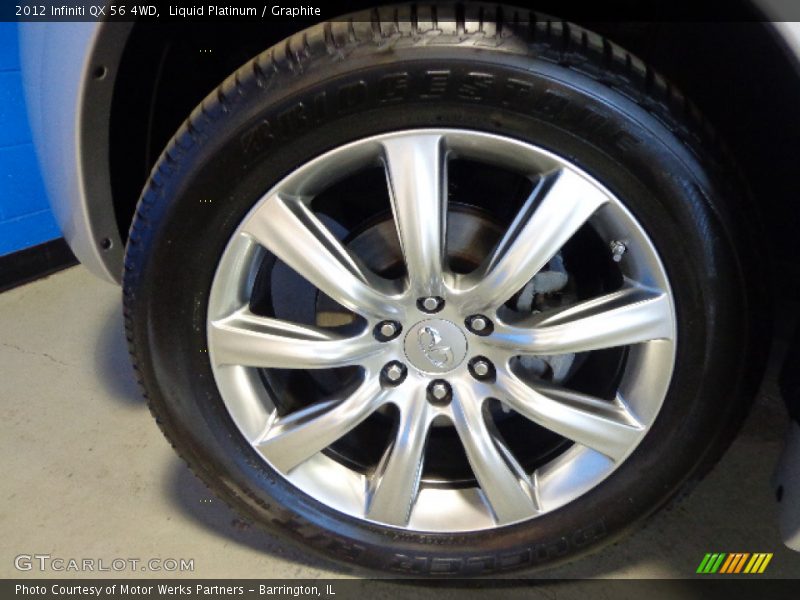Liquid Platinum / Graphite 2012 Infiniti QX 56 4WD