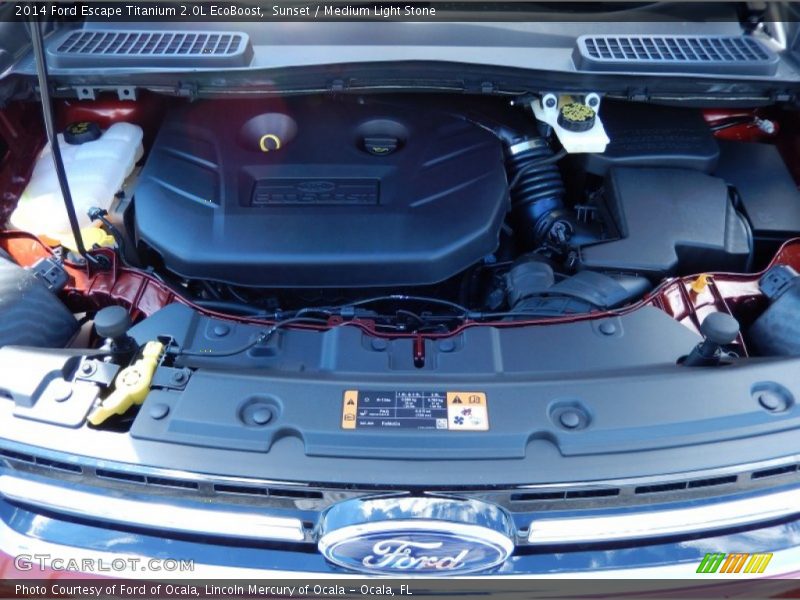 Sunset / Medium Light Stone 2014 Ford Escape Titanium 2.0L EcoBoost