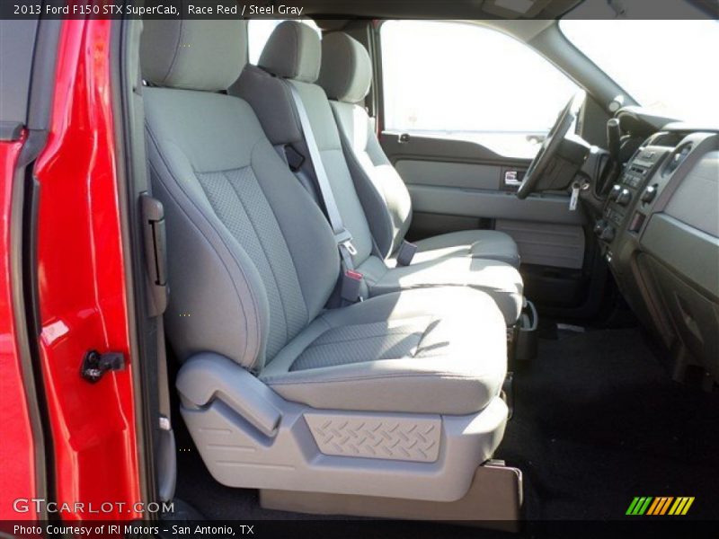 Race Red / Steel Gray 2013 Ford F150 STX SuperCab