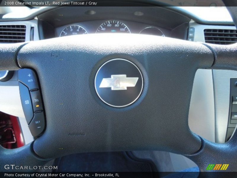 Red Jewel Tintcoat / Gray 2008 Chevrolet Impala LT