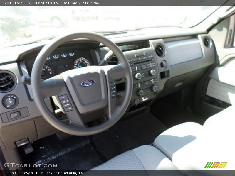 Race Red / Steel Gray 2013 Ford F150 STX SuperCab