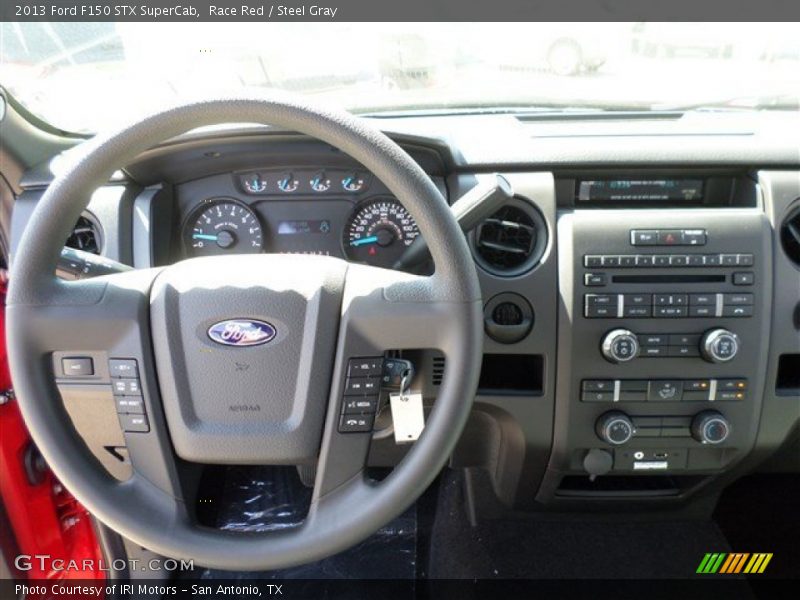 Race Red / Steel Gray 2013 Ford F150 STX SuperCab