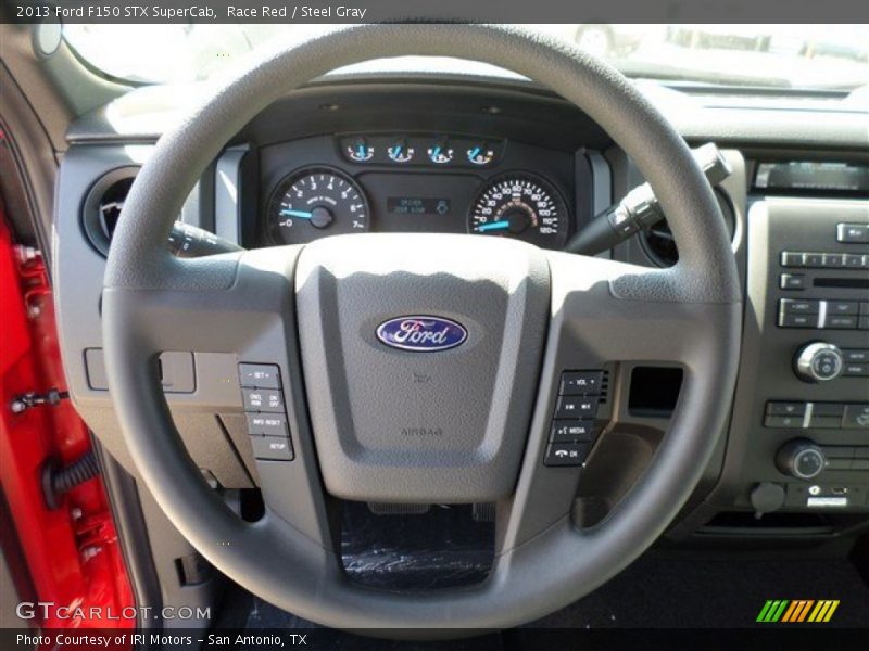 Race Red / Steel Gray 2013 Ford F150 STX SuperCab