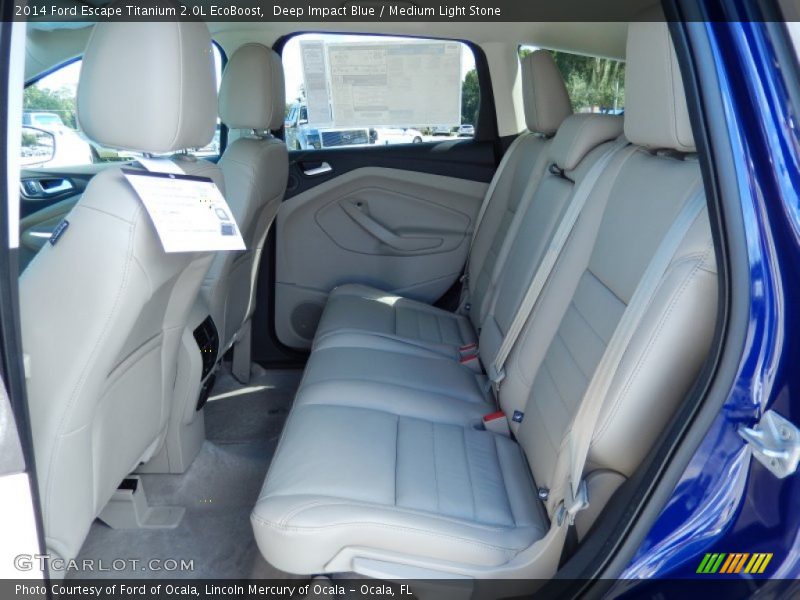 Rear Seat of 2014 Escape Titanium 2.0L EcoBoost