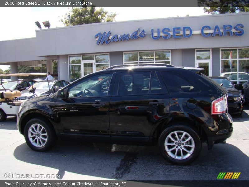 Black / Medium Light Stone 2008 Ford Edge SE