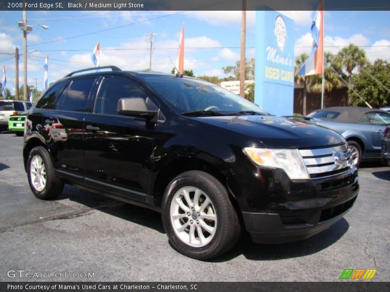 Black / Medium Light Stone 2008 Ford Edge SE