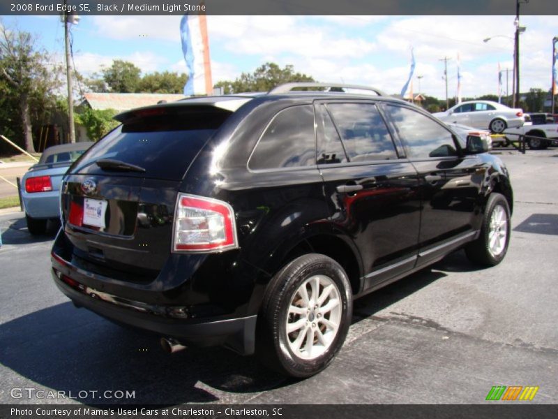 Black / Medium Light Stone 2008 Ford Edge SE