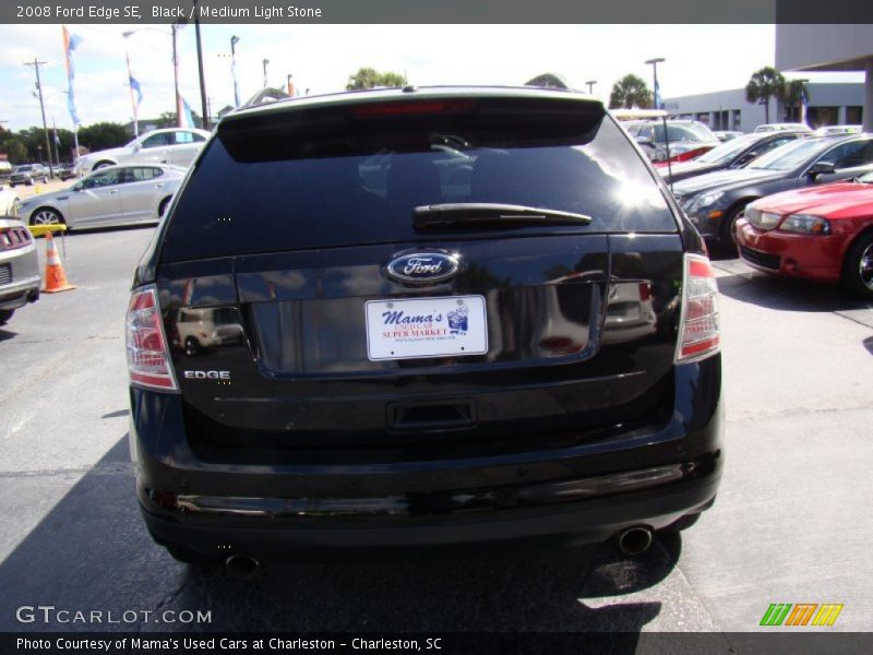 Black / Medium Light Stone 2008 Ford Edge SE