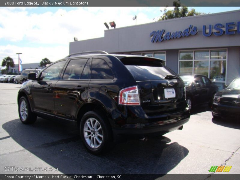 Black / Medium Light Stone 2008 Ford Edge SE