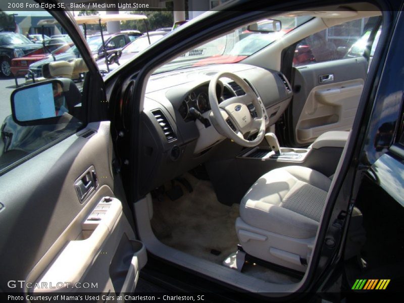 Black / Medium Light Stone 2008 Ford Edge SE