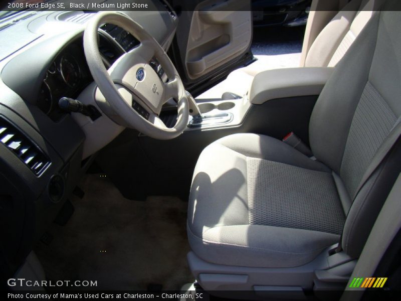 Black / Medium Light Stone 2008 Ford Edge SE