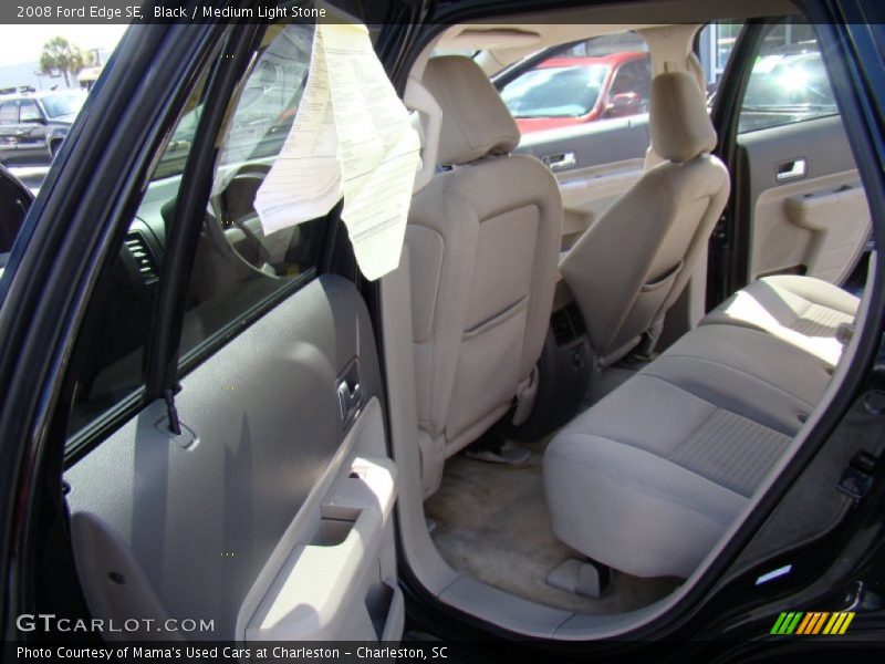 Black / Medium Light Stone 2008 Ford Edge SE