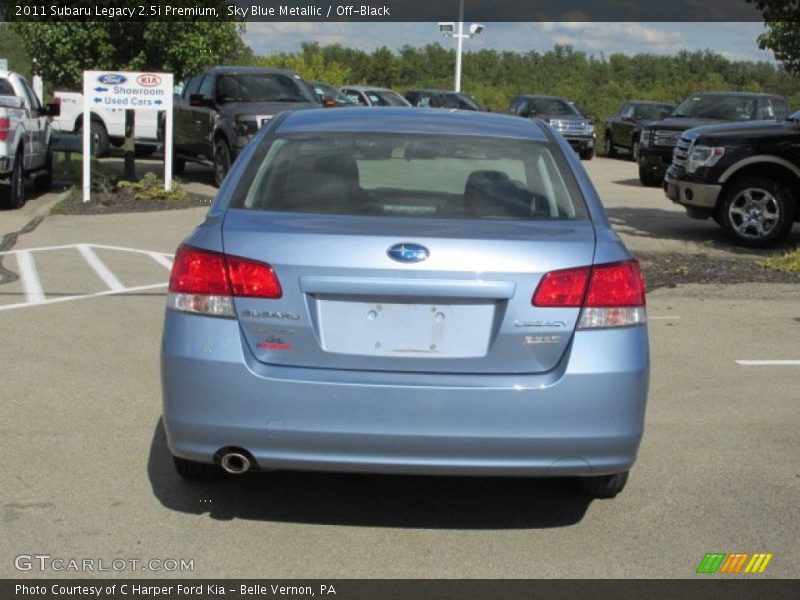 Sky Blue Metallic / Off-Black 2011 Subaru Legacy 2.5i Premium