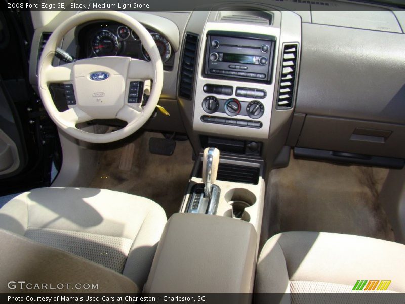 Black / Medium Light Stone 2008 Ford Edge SE