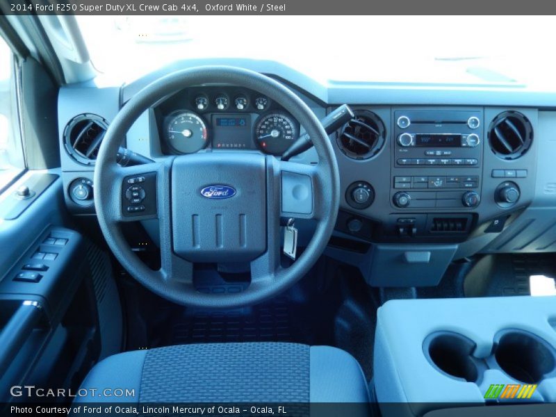 Oxford White / Steel 2014 Ford F250 Super Duty XL Crew Cab 4x4