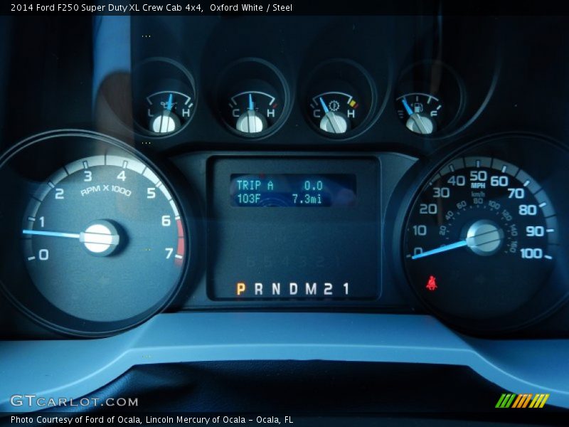 Oxford White / Steel 2014 Ford F250 Super Duty XL Crew Cab 4x4