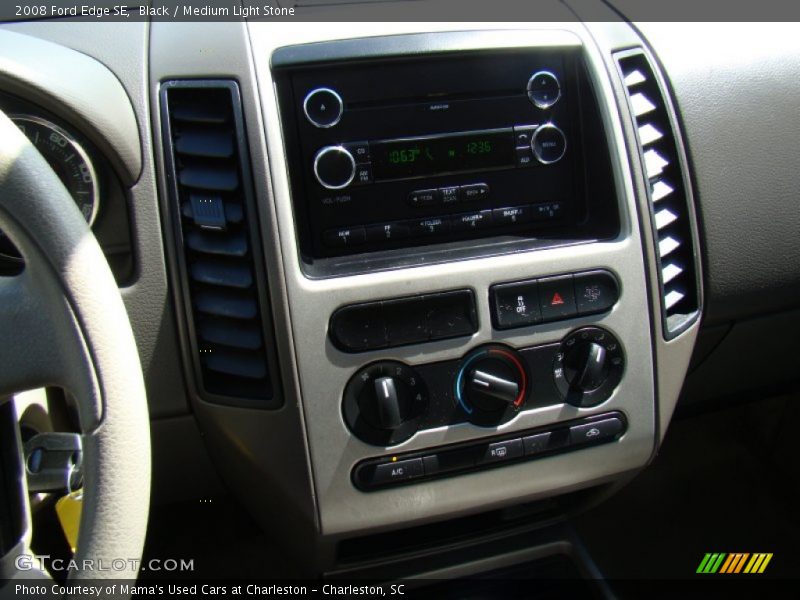 Black / Medium Light Stone 2008 Ford Edge SE