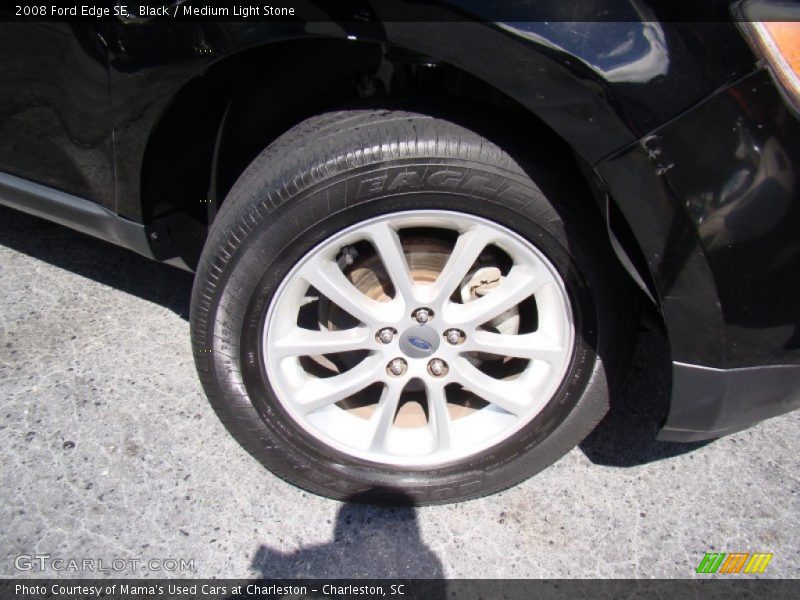Black / Medium Light Stone 2008 Ford Edge SE