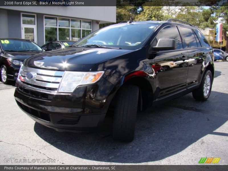 Black / Medium Light Stone 2008 Ford Edge SE