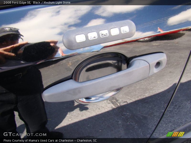 Black / Medium Light Stone 2008 Ford Edge SE