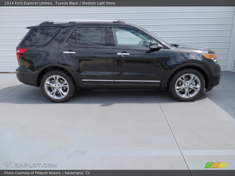 Tuxedo Black / Medium Light Stone 2014 Ford Explorer Limited