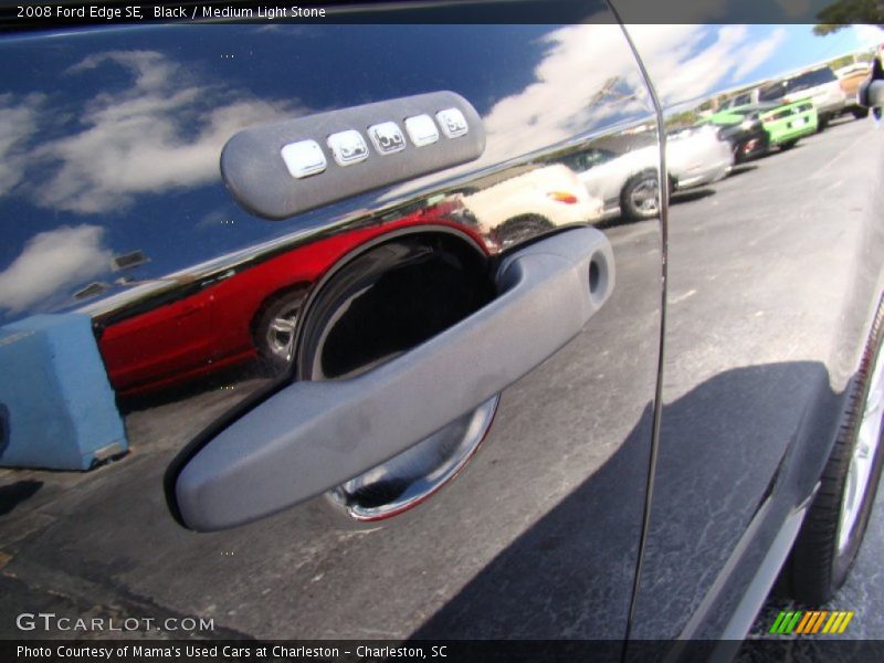 Black / Medium Light Stone 2008 Ford Edge SE