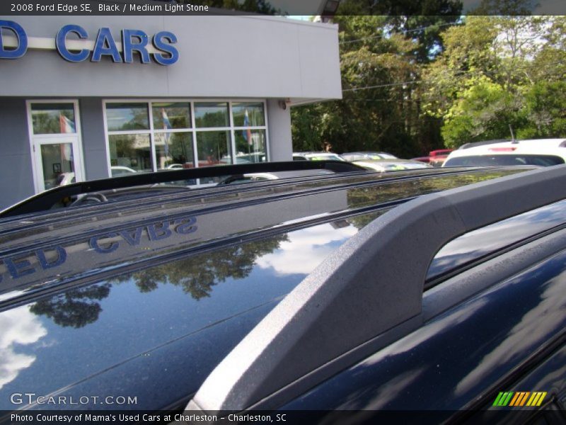 Black / Medium Light Stone 2008 Ford Edge SE