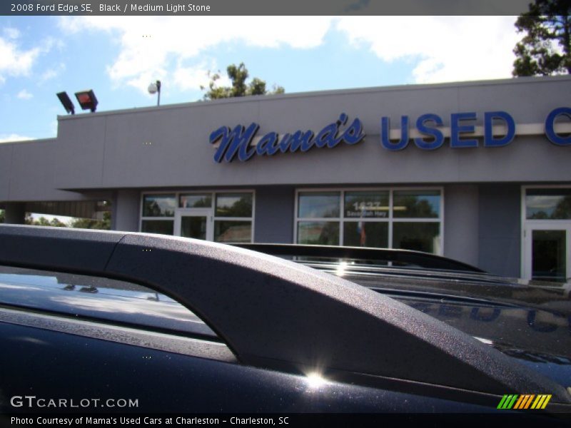 Black / Medium Light Stone 2008 Ford Edge SE