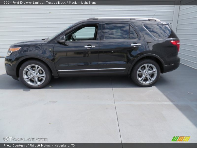 Tuxedo Black / Medium Light Stone 2014 Ford Explorer Limited