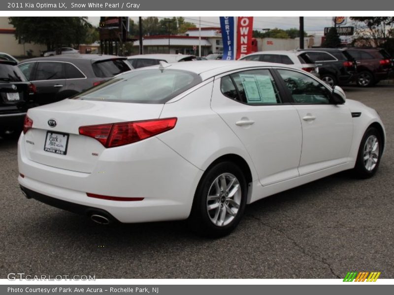 Snow White Pearl / Gray 2011 Kia Optima LX