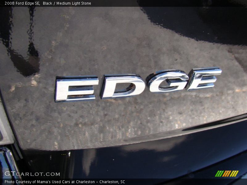 Black / Medium Light Stone 2008 Ford Edge SE