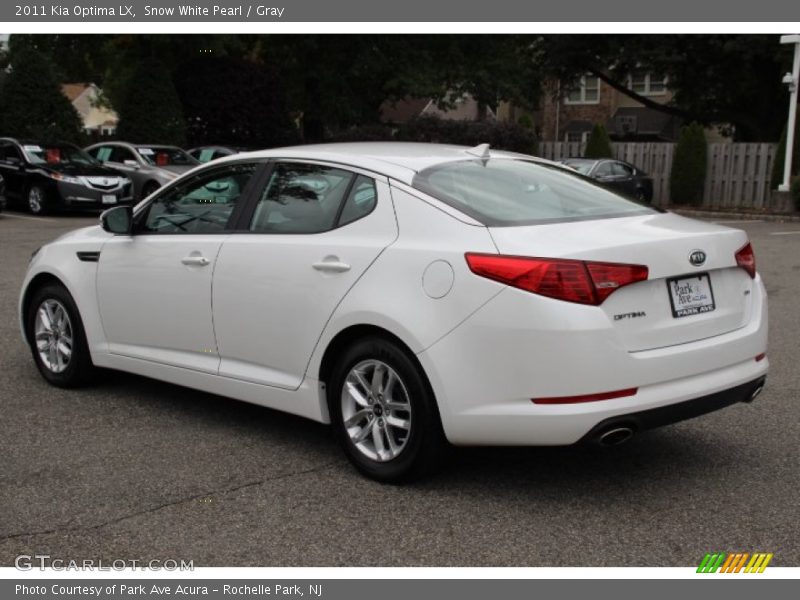 Snow White Pearl / Gray 2011 Kia Optima LX