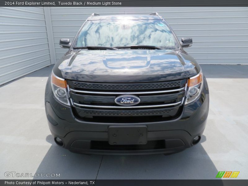 Tuxedo Black / Medium Light Stone 2014 Ford Explorer Limited