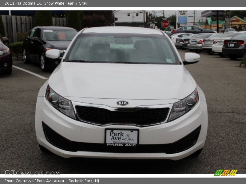 Snow White Pearl / Gray 2011 Kia Optima LX