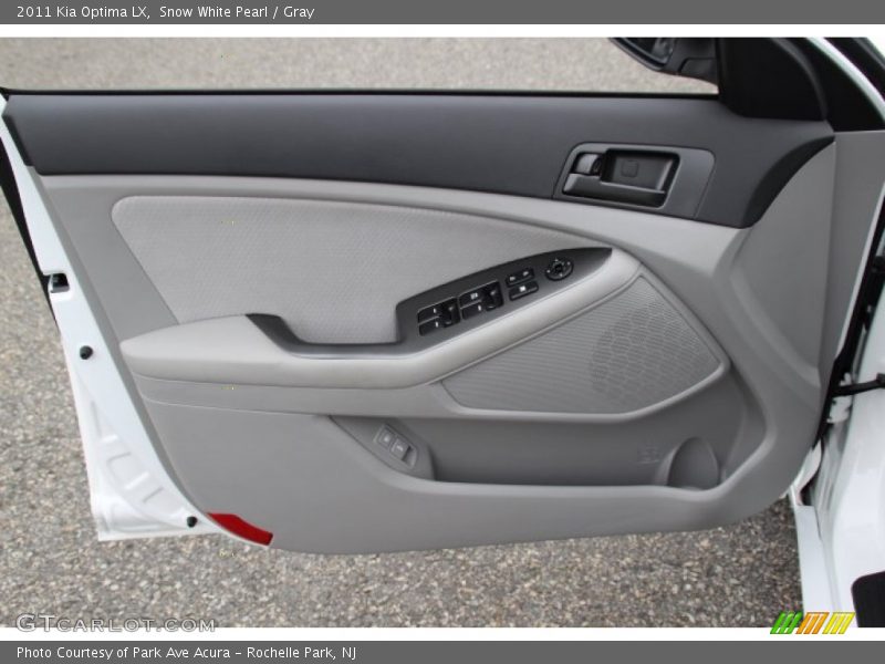 Snow White Pearl / Gray 2011 Kia Optima LX