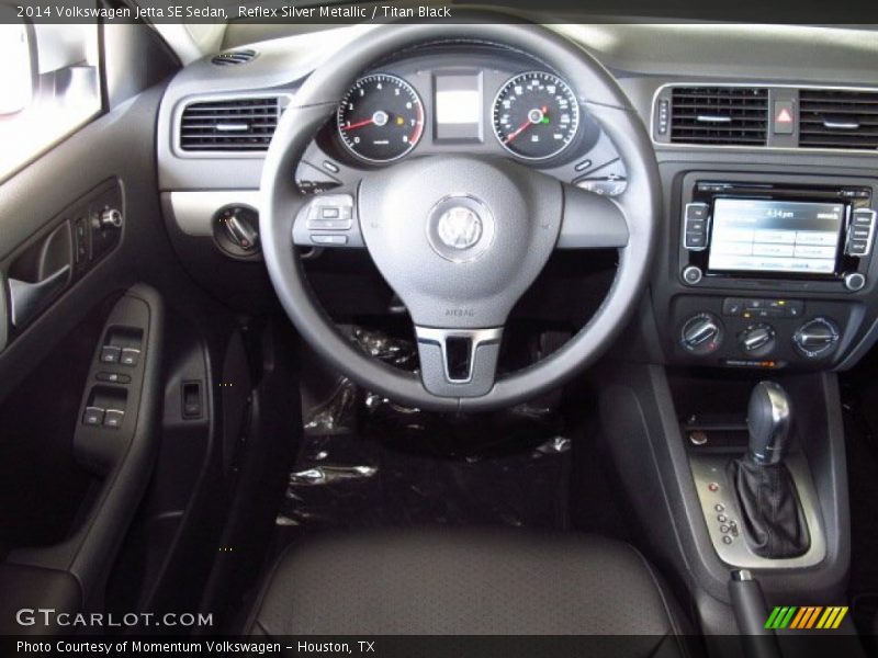 Reflex Silver Metallic / Titan Black 2014 Volkswagen Jetta SE Sedan