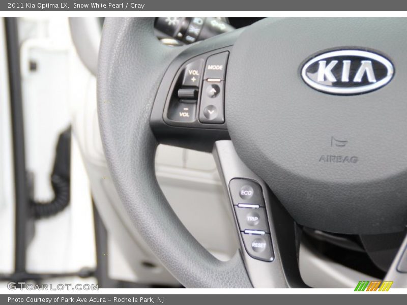 Snow White Pearl / Gray 2011 Kia Optima LX
