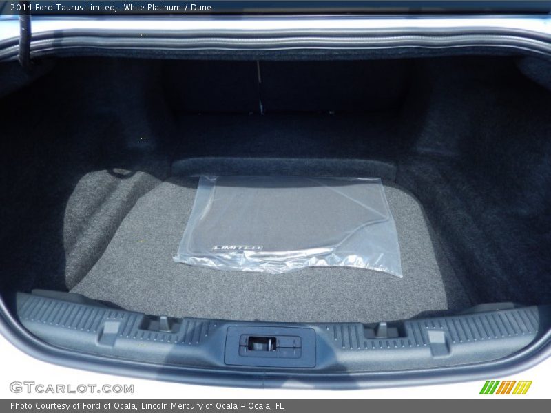 White Platinum / Dune 2014 Ford Taurus Limited