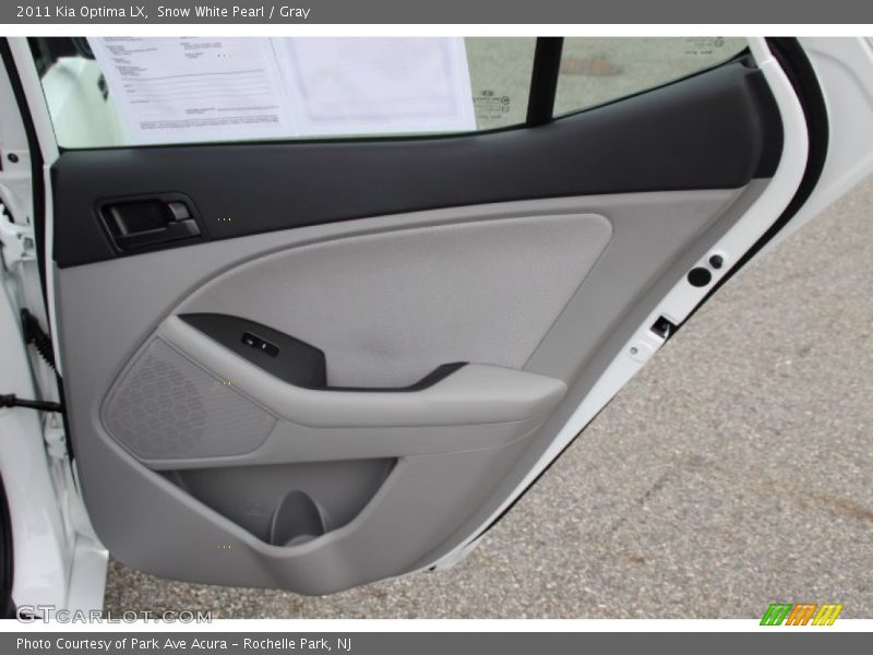 Snow White Pearl / Gray 2011 Kia Optima LX