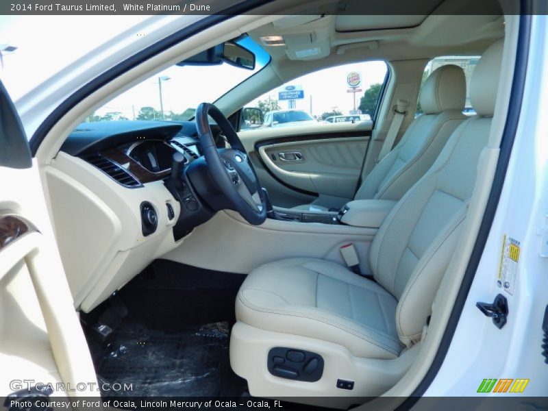White Platinum / Dune 2014 Ford Taurus Limited