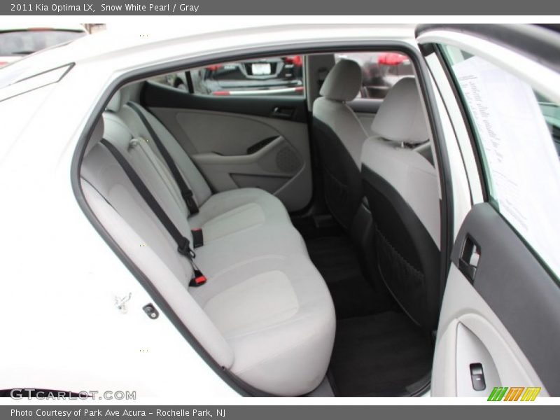 Snow White Pearl / Gray 2011 Kia Optima LX