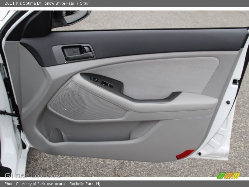 Snow White Pearl / Gray 2011 Kia Optima LX