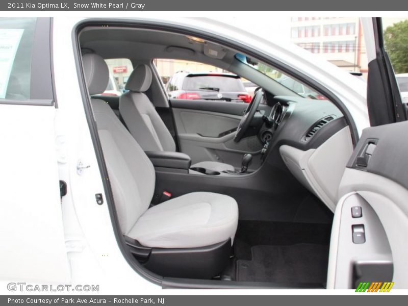 Snow White Pearl / Gray 2011 Kia Optima LX