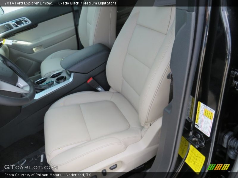 Tuxedo Black / Medium Light Stone 2014 Ford Explorer Limited