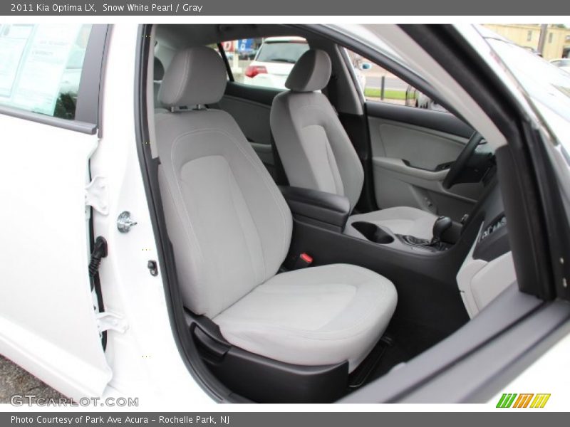 Snow White Pearl / Gray 2011 Kia Optima LX
