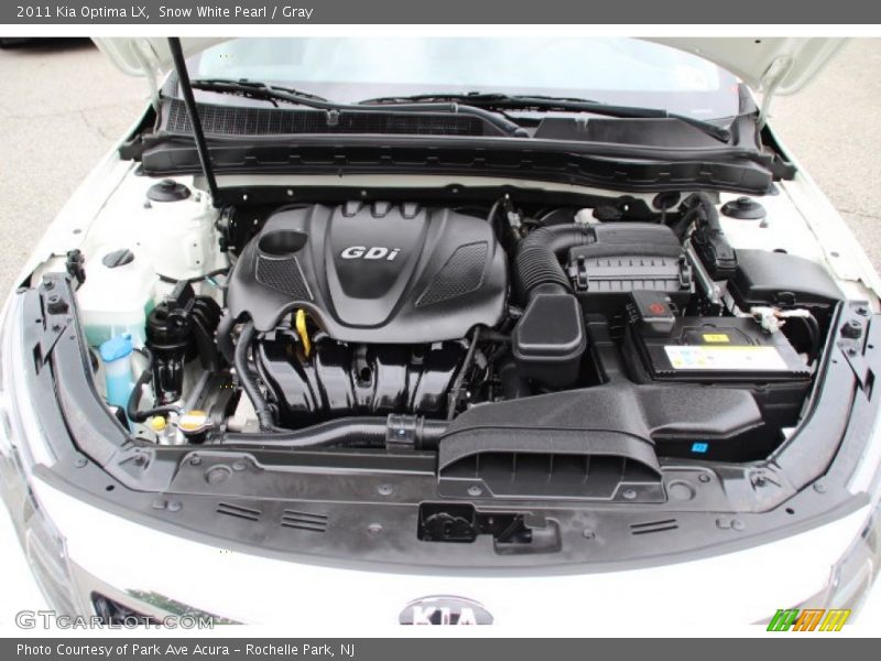 Snow White Pearl / Gray 2011 Kia Optima LX
